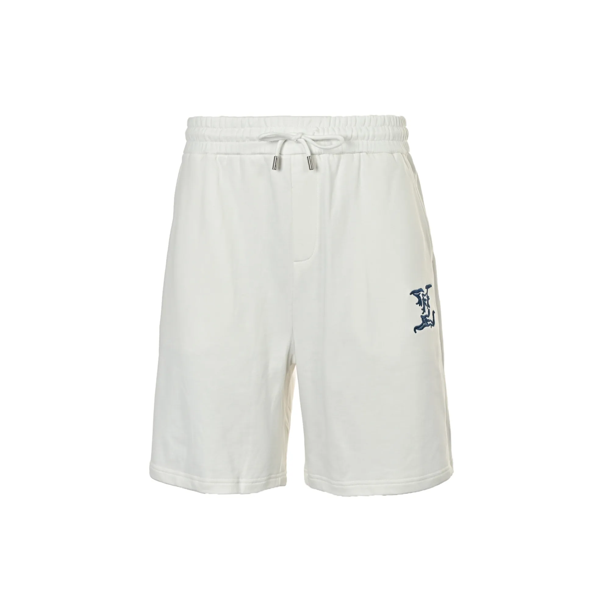 Louis Vuitton/Louis Vuitton 26ss Blue letter logo embroidered shorts